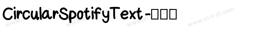 CircularSpotifyText 字体转换